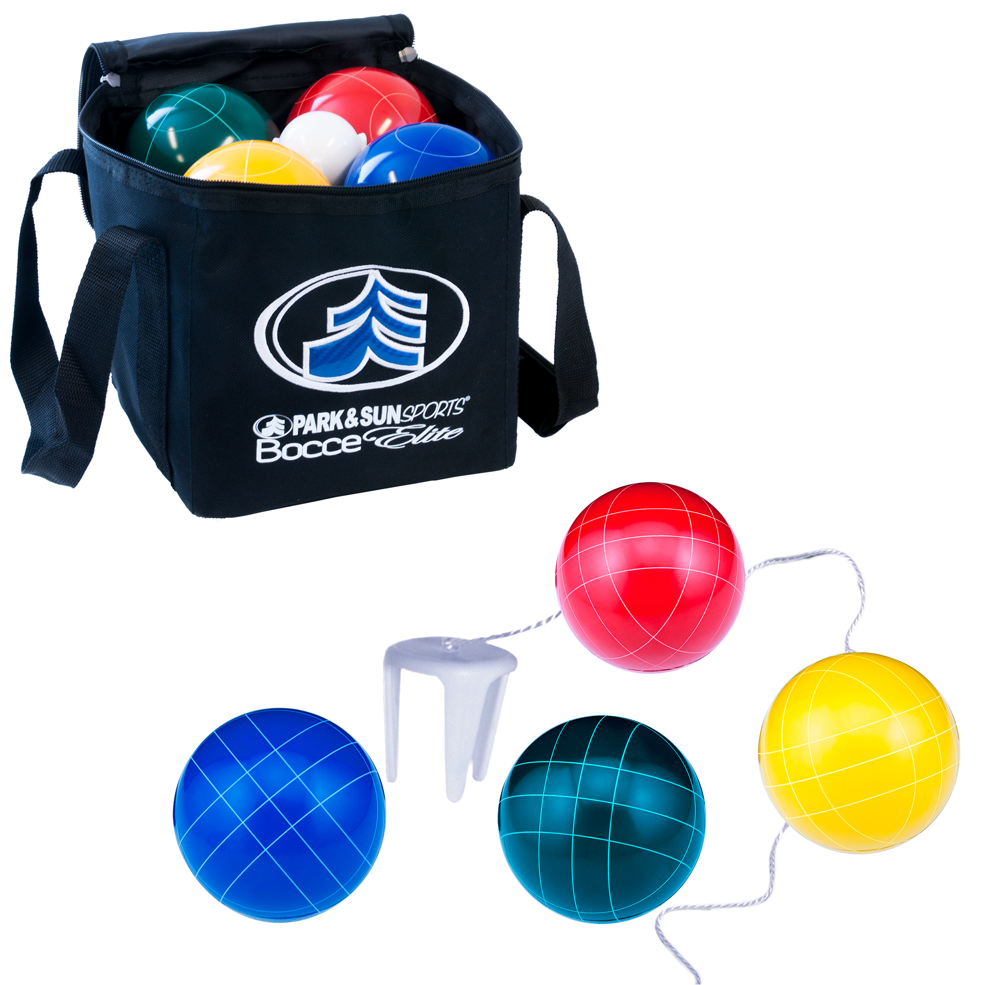Outdoor Family Bocce Game for Backyard, Play Hey 80-76090 Bocce Ball Set 