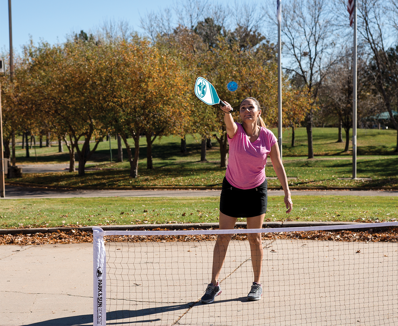 Park and Sports Pickleball Action