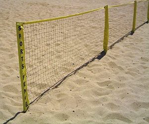 Park and Sun Sports - Multi-Sport Goal 40' SportFence sand set-up