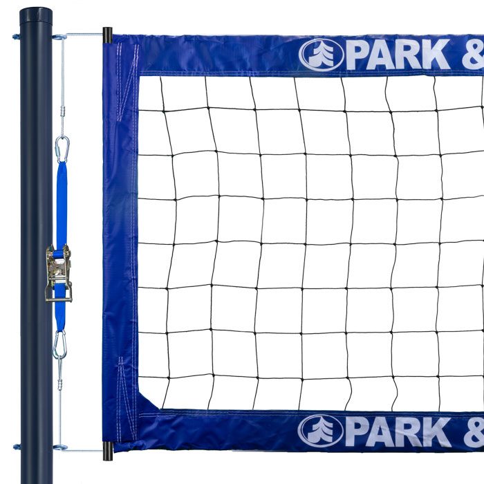 tournament 4000 profesional grade steel cable volleyball net with ratchet