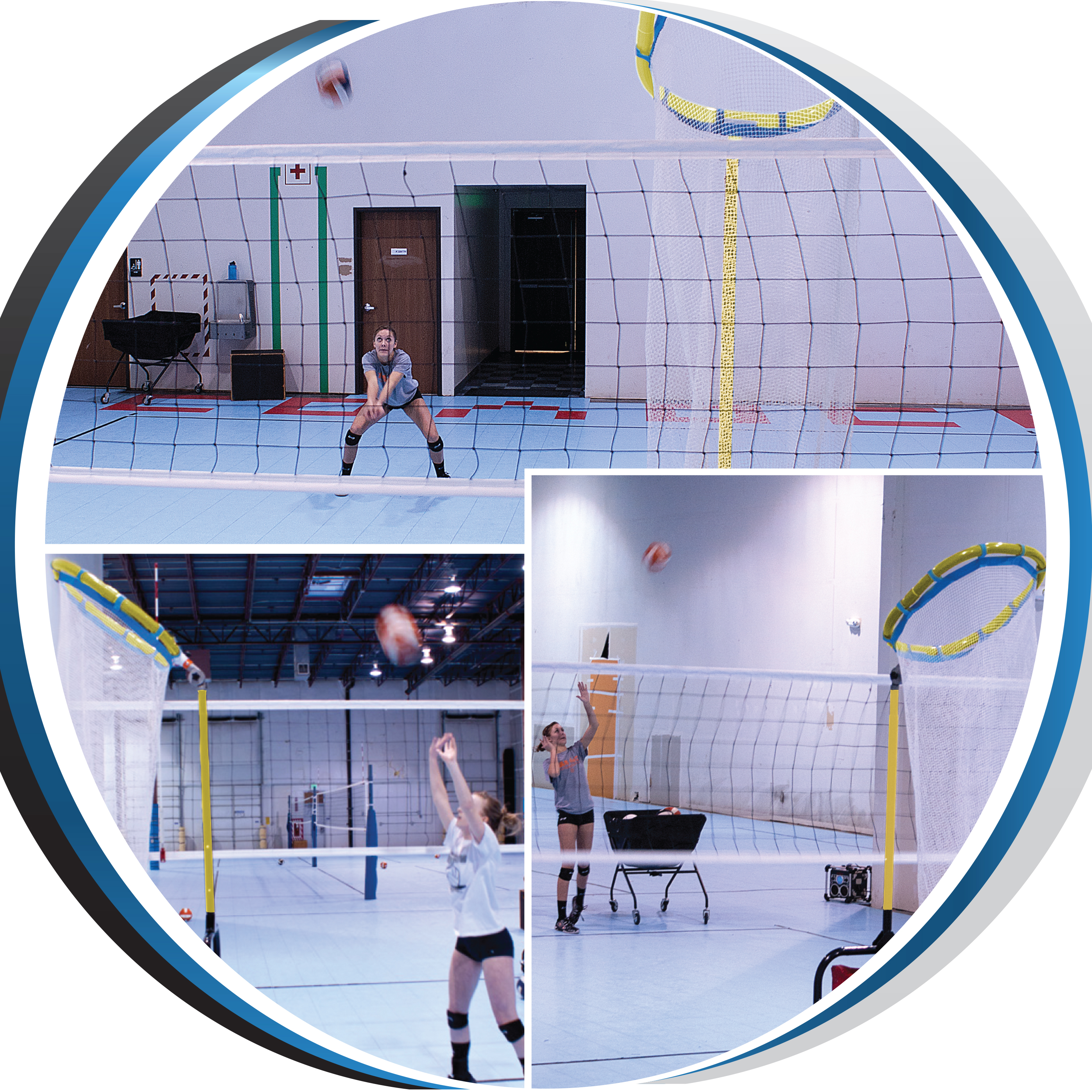 Best Adjustable Indoor Volleyball setting passing serving and hitting target