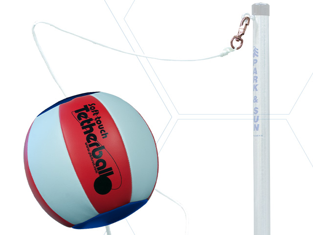 Best Tetherball, red white and blue