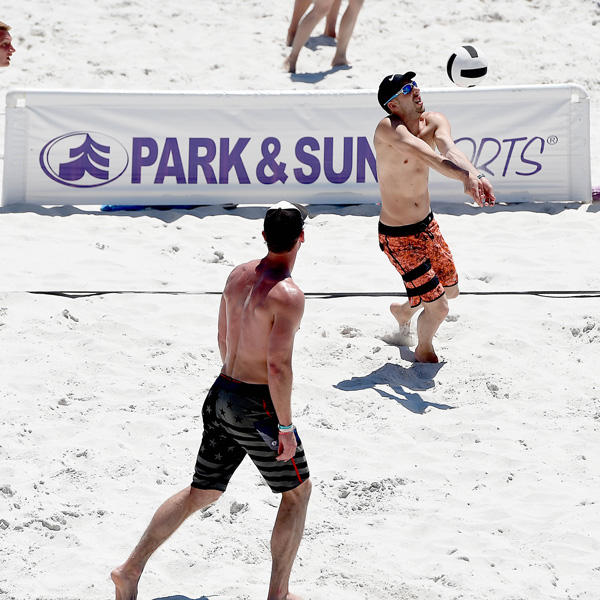 SHort-court Volleyball boundary for men's and women's beach volleyball