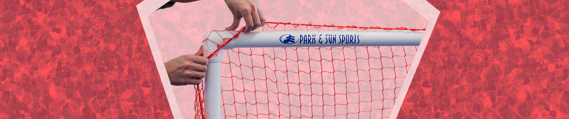 Full Size International Style Heavy Duty Football Goal Nets - Vertical  Stripe - 4mm Diameter - Huck