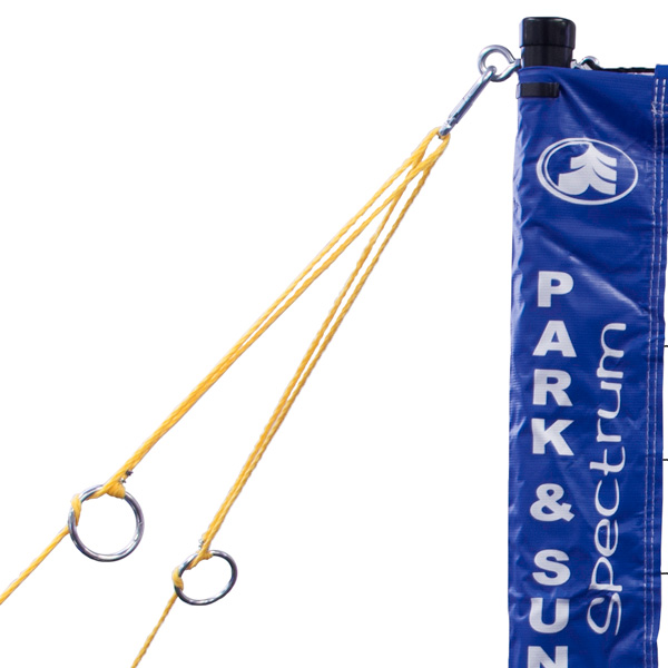 Spectrum 2000 Pull-Down Guyline with tension rings for portable net systems