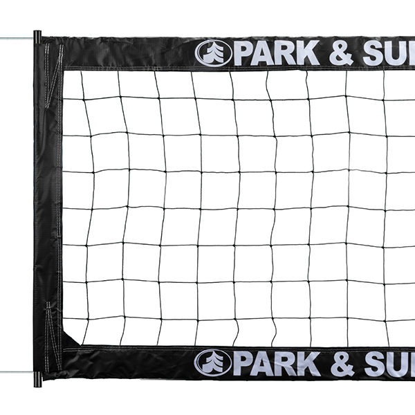 Black Professional BC-400 Volleyball Net with steel cables