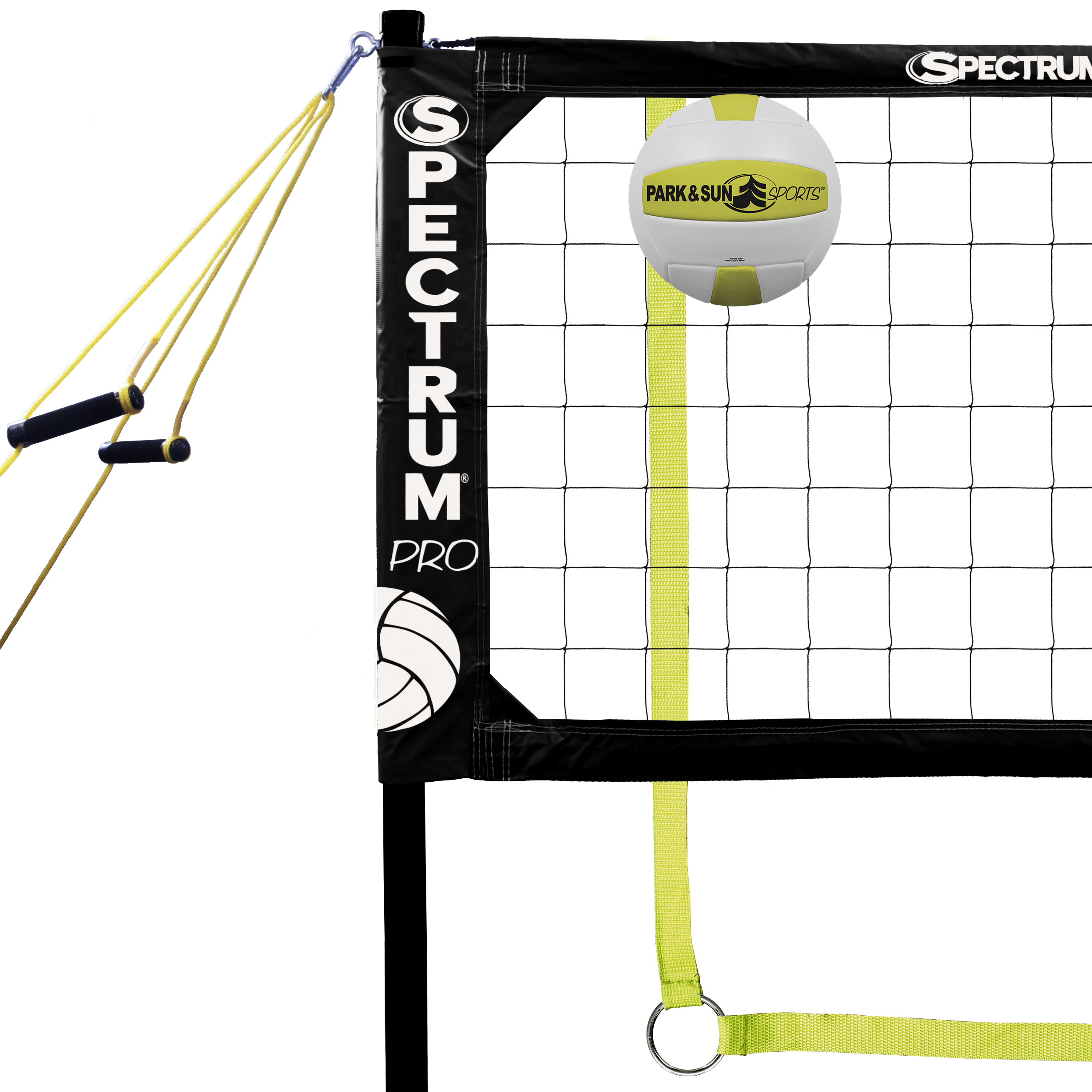 Spectrum PRO black portable outdoor volleyball set