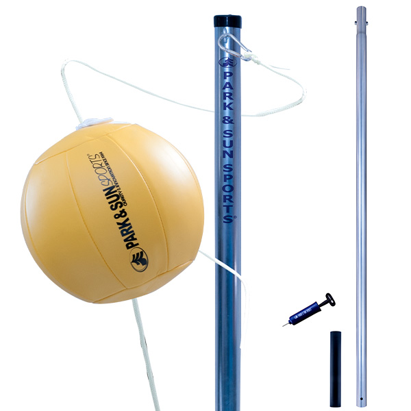 3 piece steel tetherball pole set