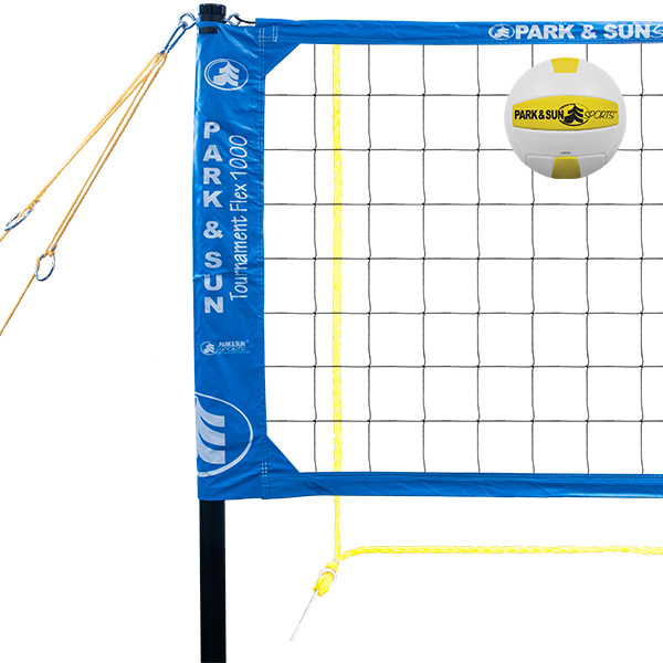 Blue Tournament Flex 1000 Portable Volleyball Set